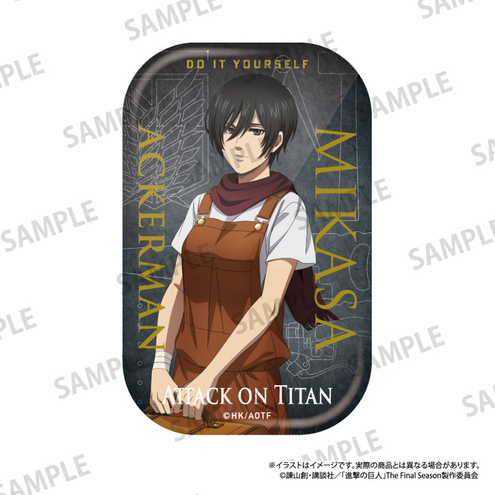 長方形缶バッジ ミカサ・アッカーマン（DIY）｜進撃の巨人 – LIBERTAS