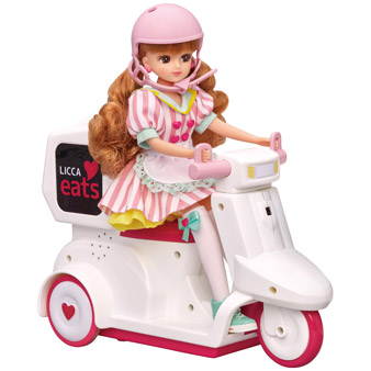 リカちゃんイーツ おとどけスクーター｜商品情報｜リカちゃん｜タカラ