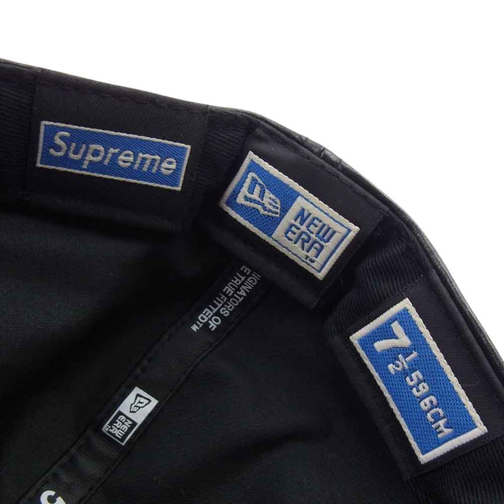 Supreme シュプリーム 07AW × NEW ERA Leather Side Logo Cap サイド