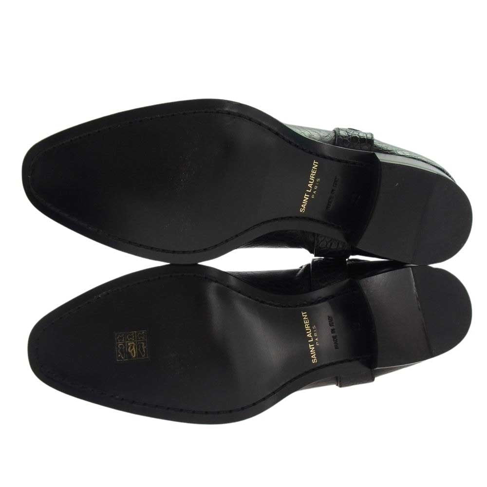 SAINT LAURENT サンローラン 603515 ワイアット ハーネス クロコ型押し