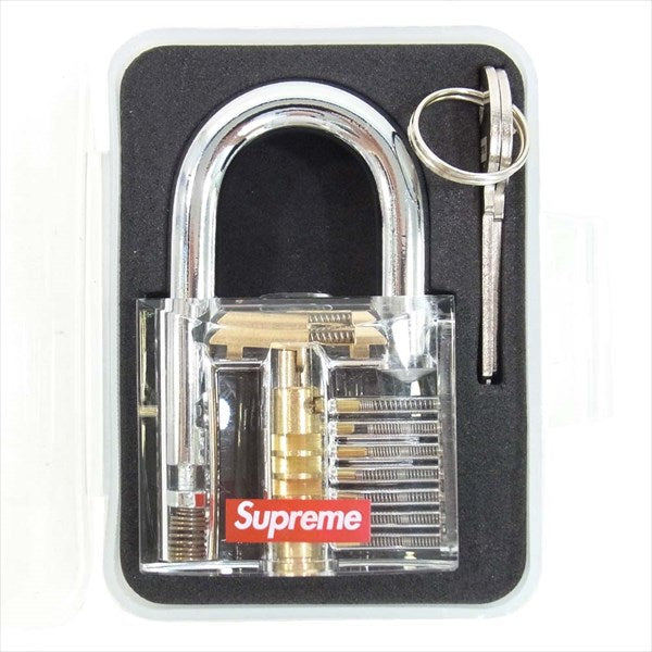 Supreme シュプリーム 20SS Transparent Lock 南京錠 鍵 シルバー