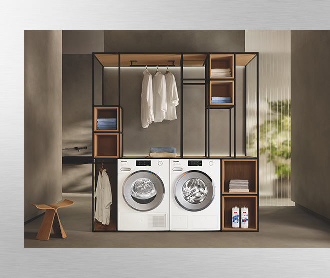 ミーレのドラム式洗濯機・洗濯乾燥機・衣類乾燥機でサステナブルな洗濯