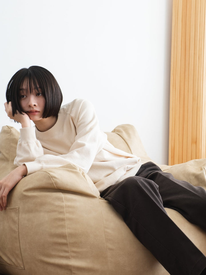 GOOD THING × LOOSYコラボ 1人掛けビーズソファ Matte Beige｜1人用