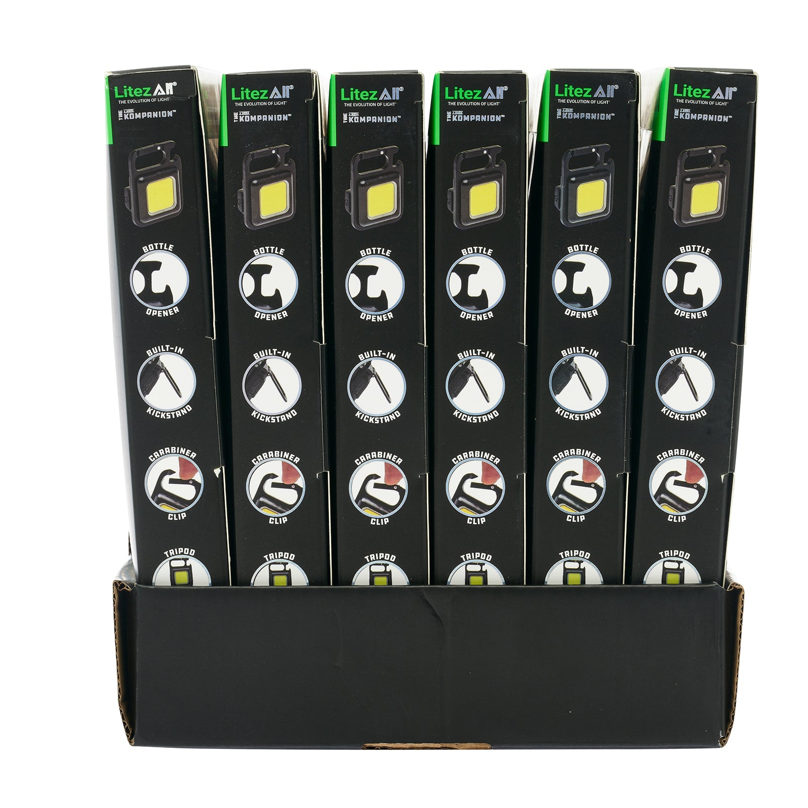 LitezAll® Rechargeable 300 Lumen KOMPANION® 4-Pack Gift Box - LitezAll