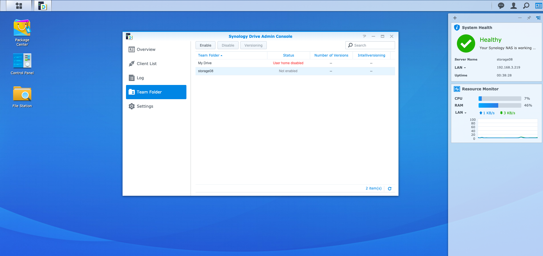 Using Synology Drive With Synology DiskStation DS220j « Blog