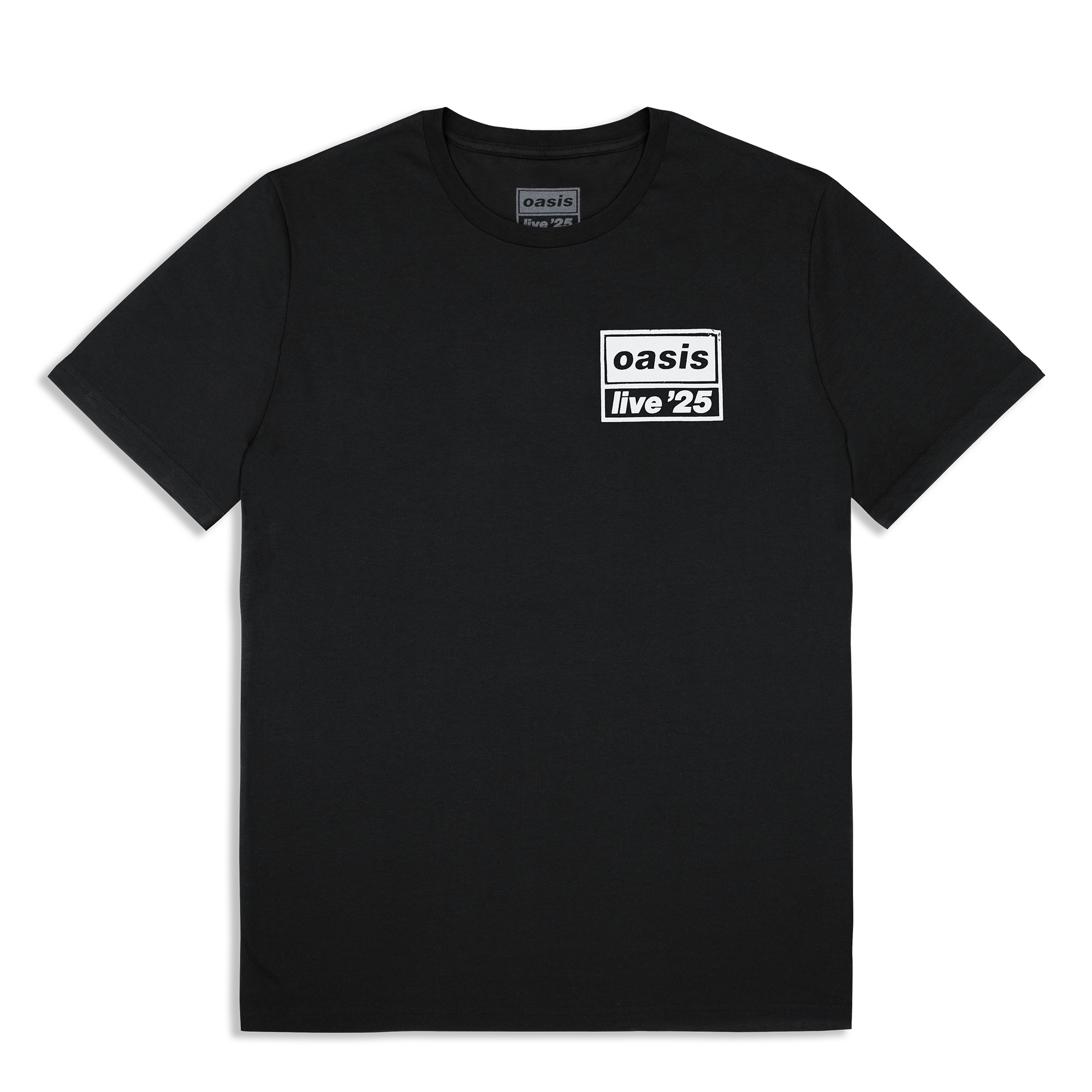 Live '25 Distressed Tour Logo T-Shirt Black – Oasis Live '25