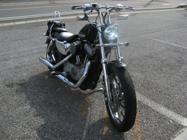 2004年式XL1200R スポーツスターにボンバーHIDヘッドライト取り付け