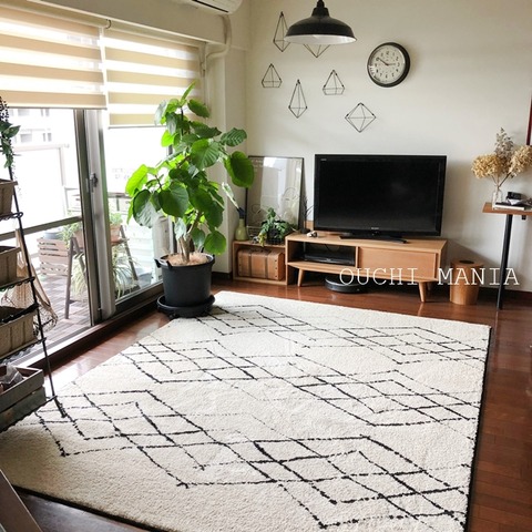 リビングに新しいラグ、フワフワで最高です♪ : おうちマニア Powered