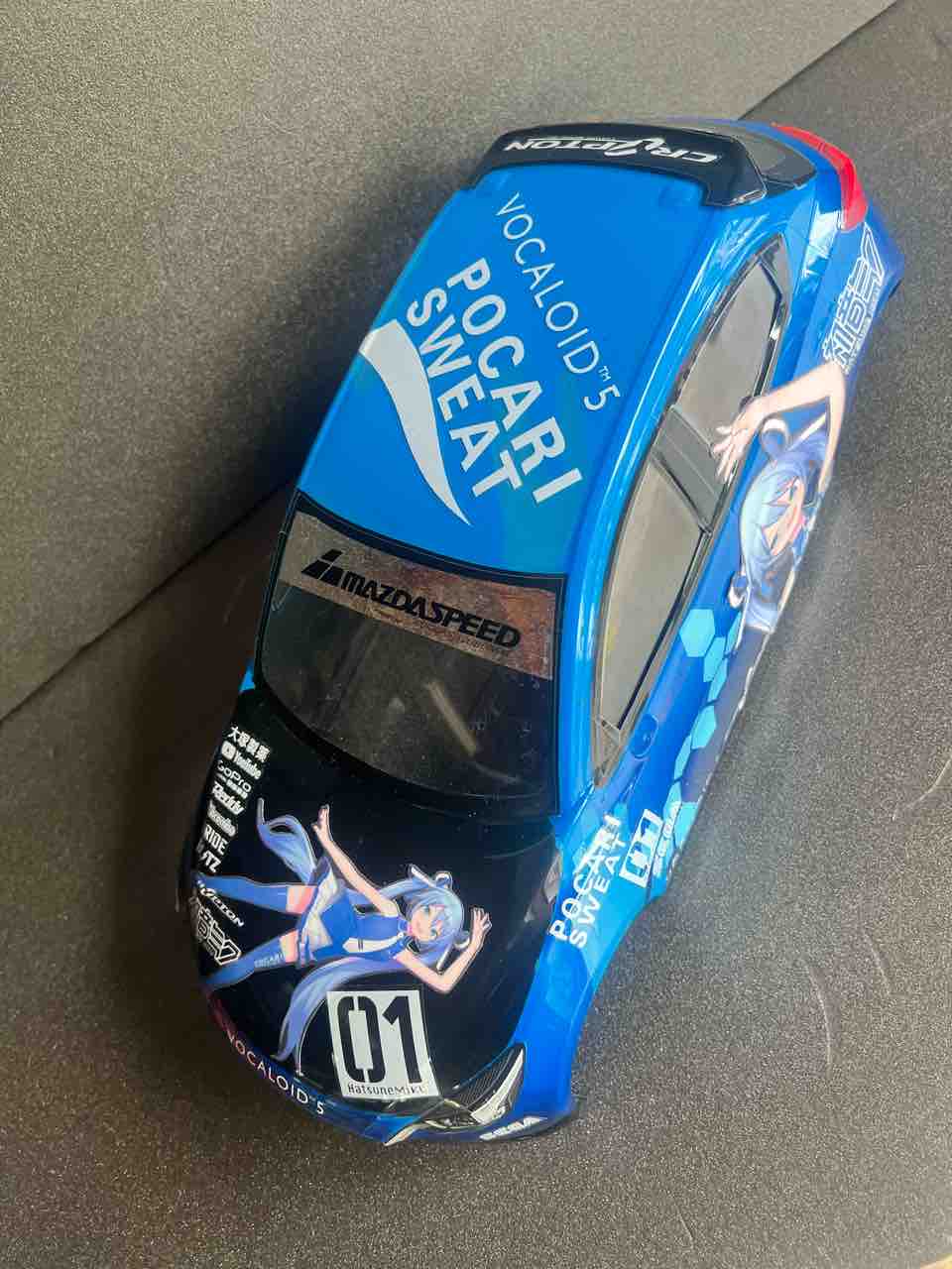 痛車 RCボディ 初音ミク×ポカリスエット仕様 田宮 デミオ : 痛車RC