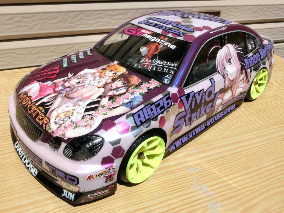 ラジコン 痛車 ボディ VIVID STRIKE リンネ 仕様 : 痛車RC製作所