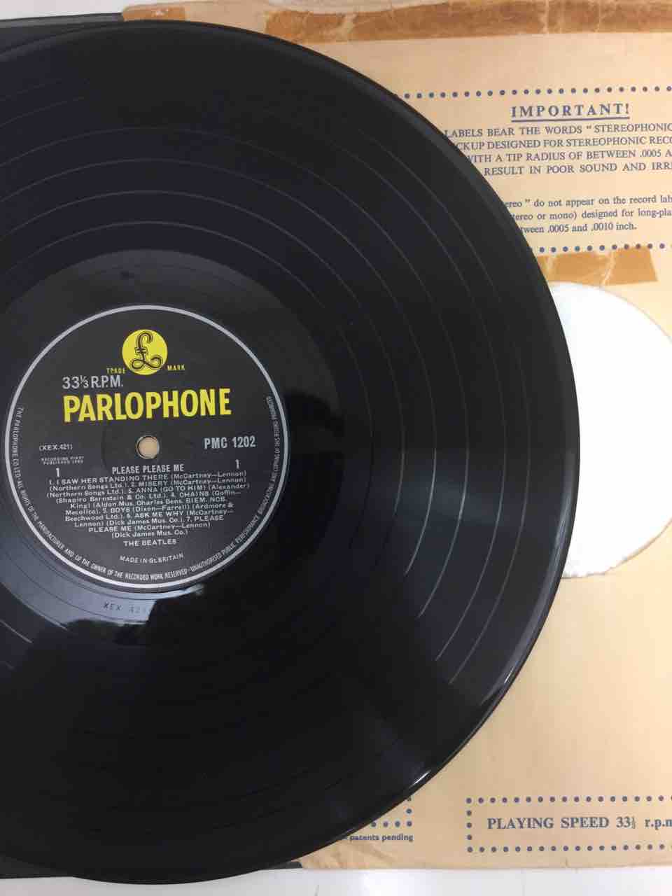 稀少UKオリジナル盤 ビートルズ 『プリーズ・プリーズ・ミー』(1ST