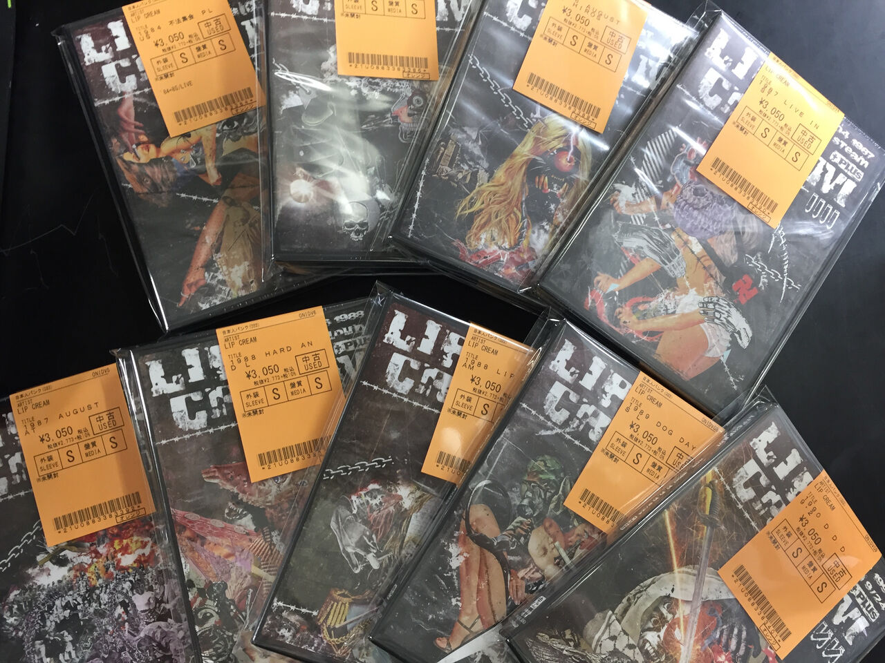 LIP CREAMのレアDVDシリーズがまとまって入荷いたしました