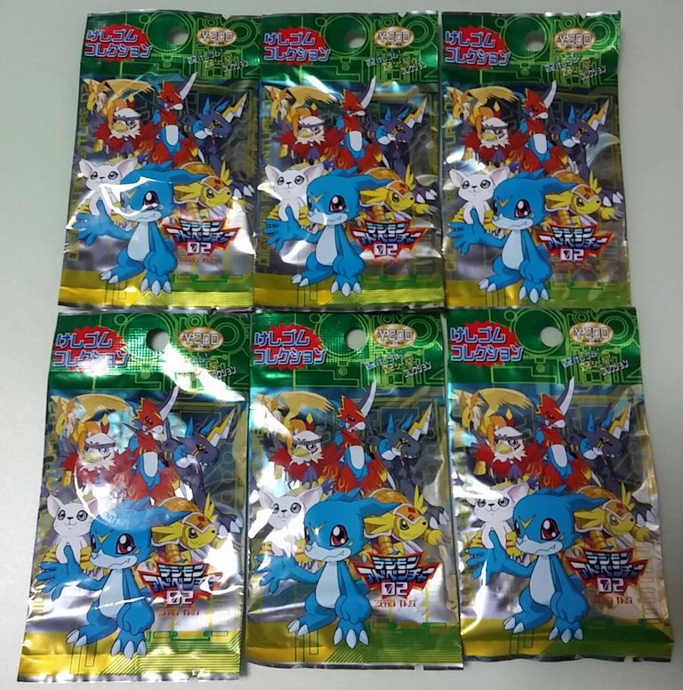 デジモン アドベンチャー02 けしゴムコレクション シール : トレジャー