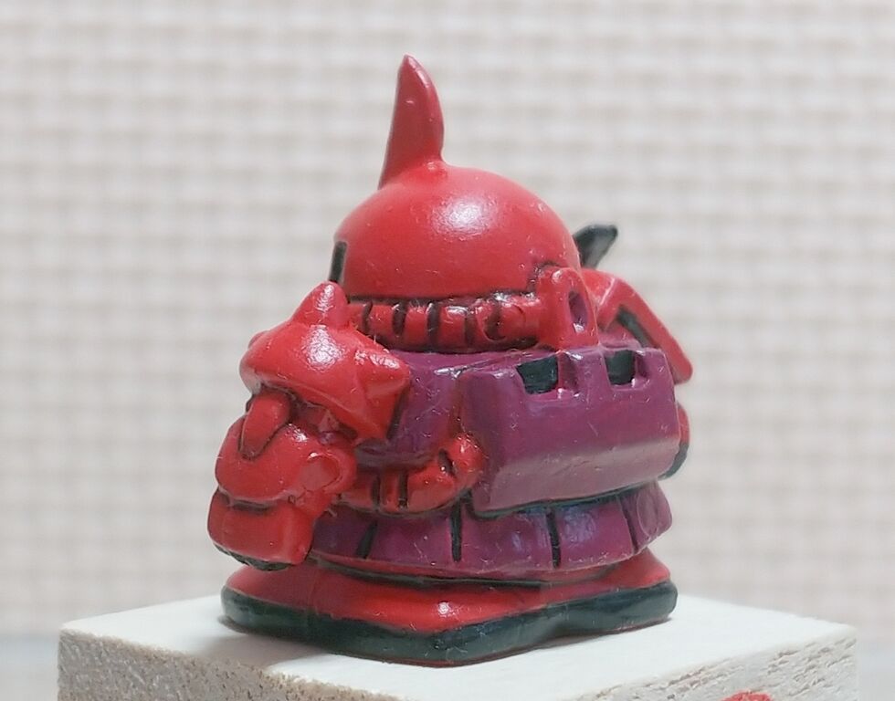 後編 またも凄いお宝が！ シャア専用ザク 彩色 塗装 ガン消し 消しゴム