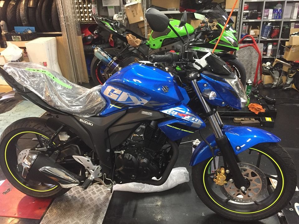 SUZUKI ジクサー ヘッドライト カスタム 丸目化しちゃいました！！MFD