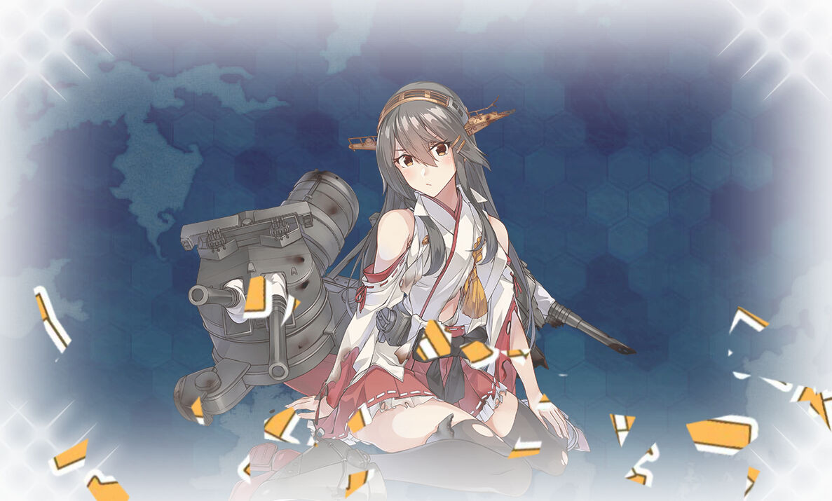 艦これアーケード 榛名 改二 中破 ホロ 7周年 ☆艦これアーケード☆【7