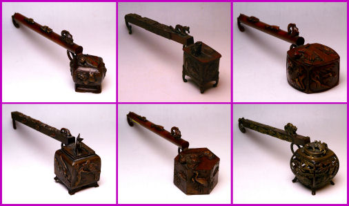 金属火道具 矢立柄香炉(2) : 火道具と炭火文化