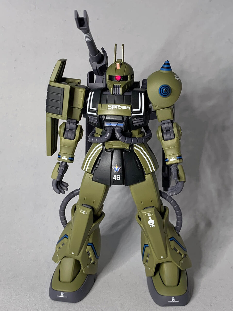 HG ザク・キャノン その7・完（2021年04月22日） : 積み、組み、塗る