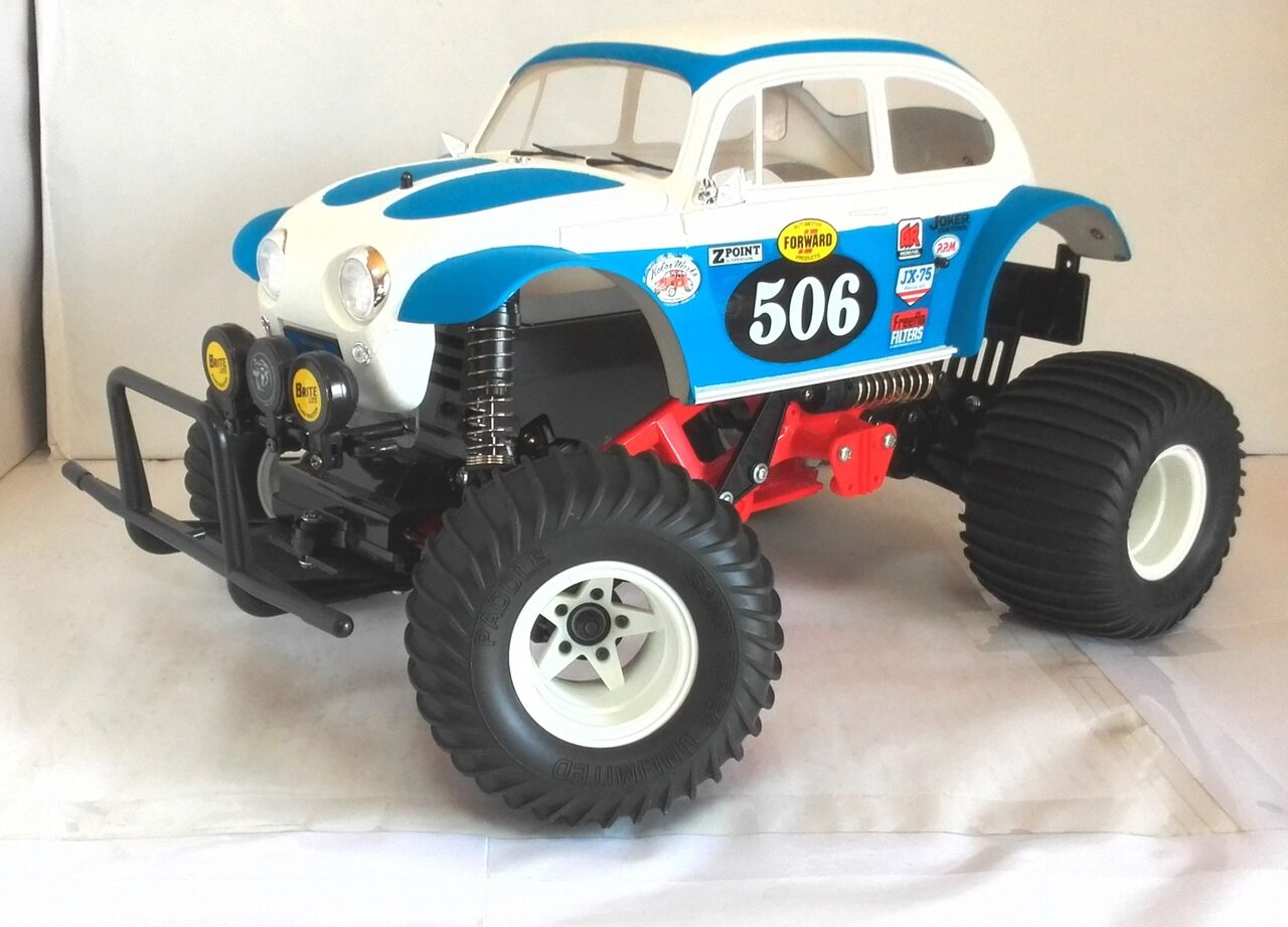 ☆タミヤ モンスタービートル、ブラック フット用 パドル タイヤ