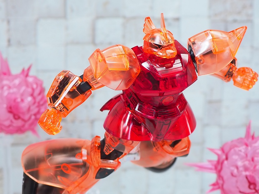 HGUC シャア専用ゲルググ クリアカラーバージョン レビュー : おもちゃ