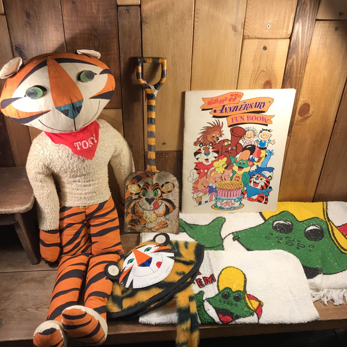 80年代 ケロッグ 牛乳瓶 トニータイガー ガラスボトル セット