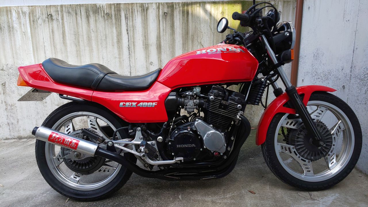 VF400F CBX400F リアワイドホイール VF流用 当時 ベース cbr gs fx