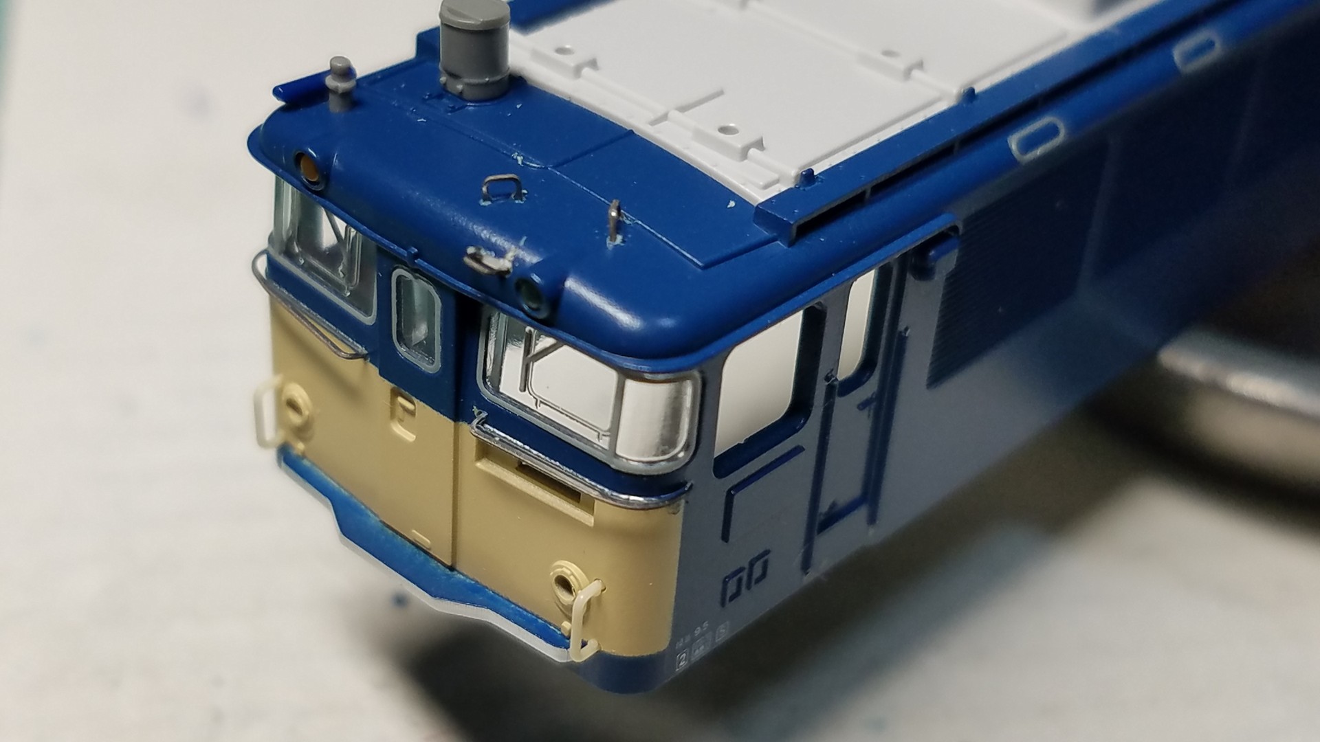 Kato 3058-1 EF62前期形の加工整備 その2 : （仮称）東北本線 岩○機関区