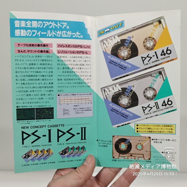 1986/昭和61/FUJI FILM/AXIA/カセットテープカタログ/JP-S/PS-Ⅰ/PS-Ⅱ