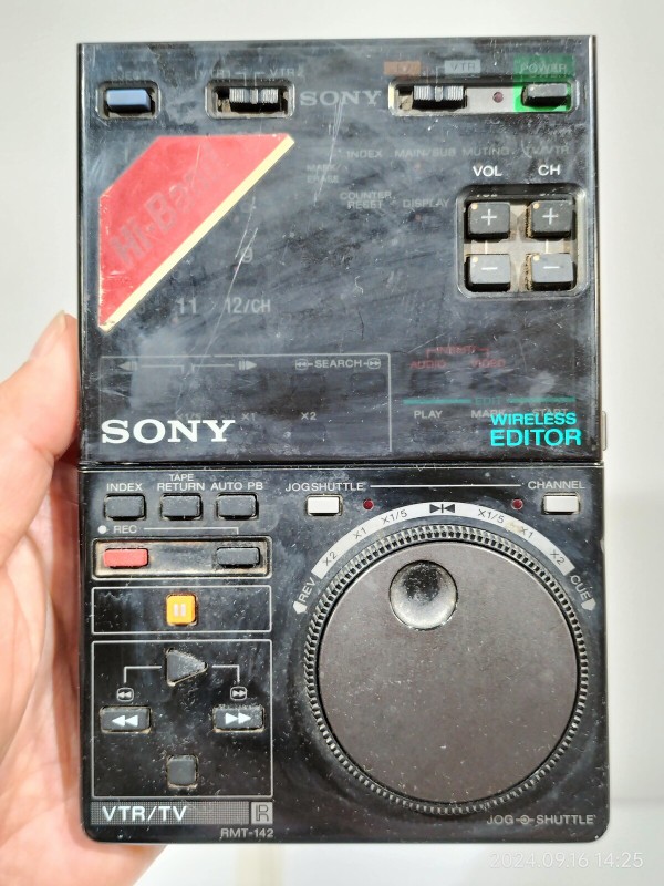 1986/昭和61/SONY/RMT-142/HF-900 MKⅡ専用リモコン/WIRELESS EDITOR