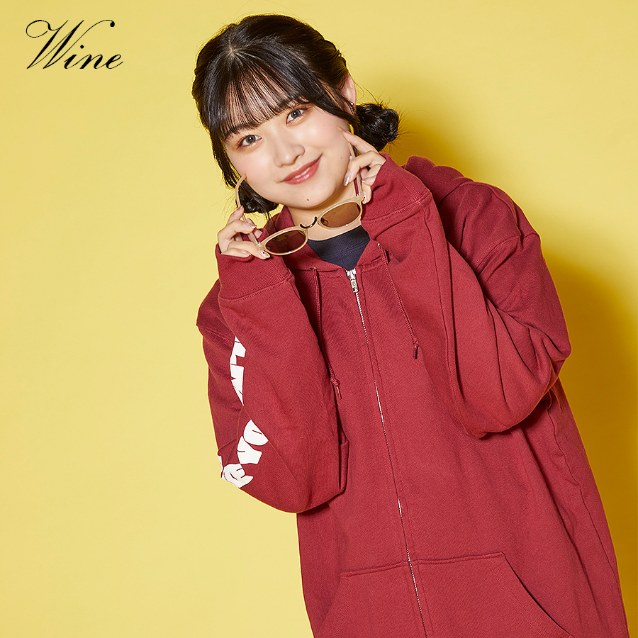 受注期間限定！道枝咲コラボ企画！コラボZIPパーカー◇道枝咲