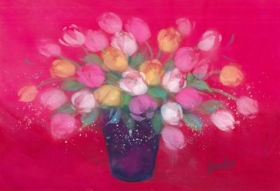 花の絵ファンタジック水彩画｜【公式】リビングカルチャー倶楽部