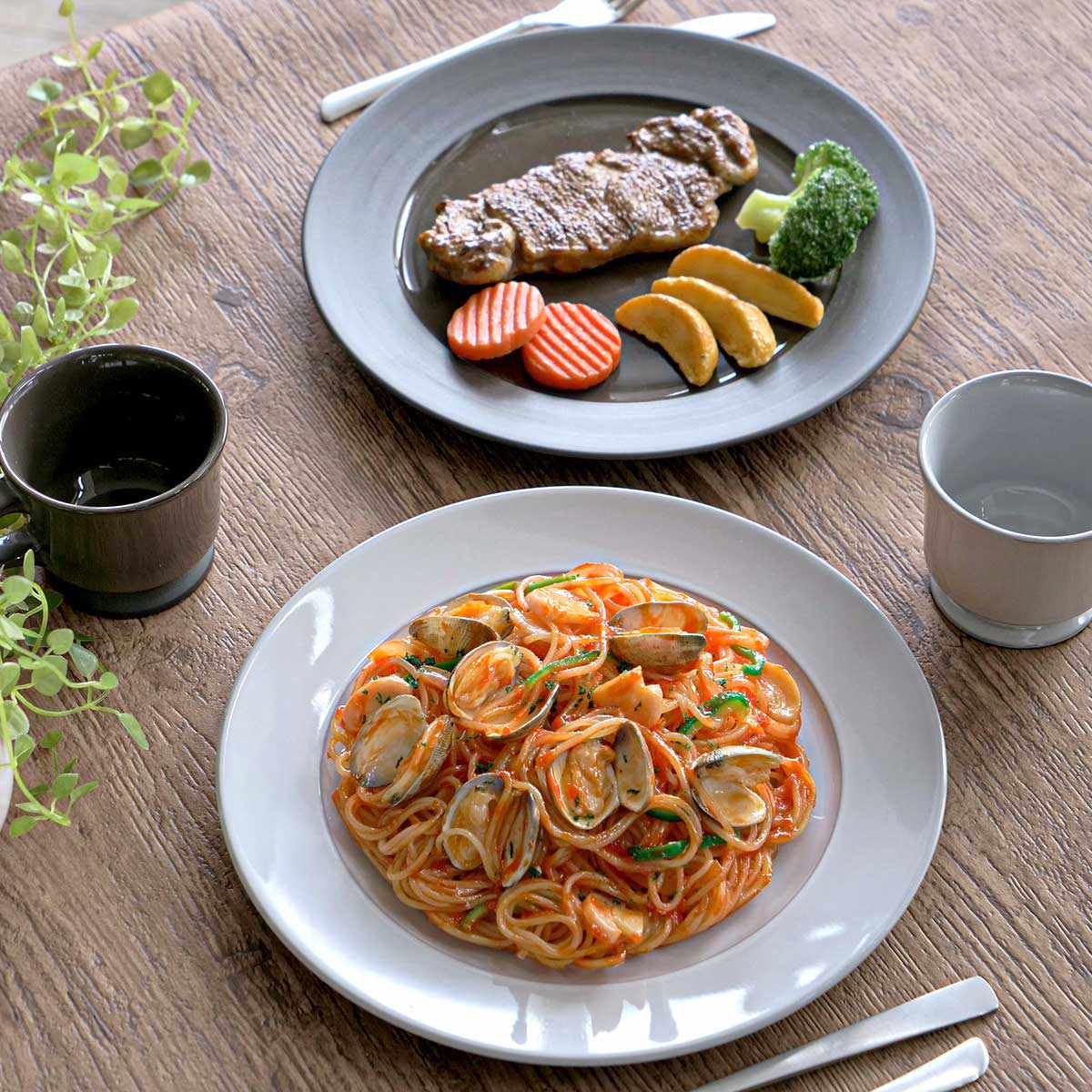 プレート 26cm ROOTS テール 磁器 （ 食洗機対応 電子レンジ対応 日本