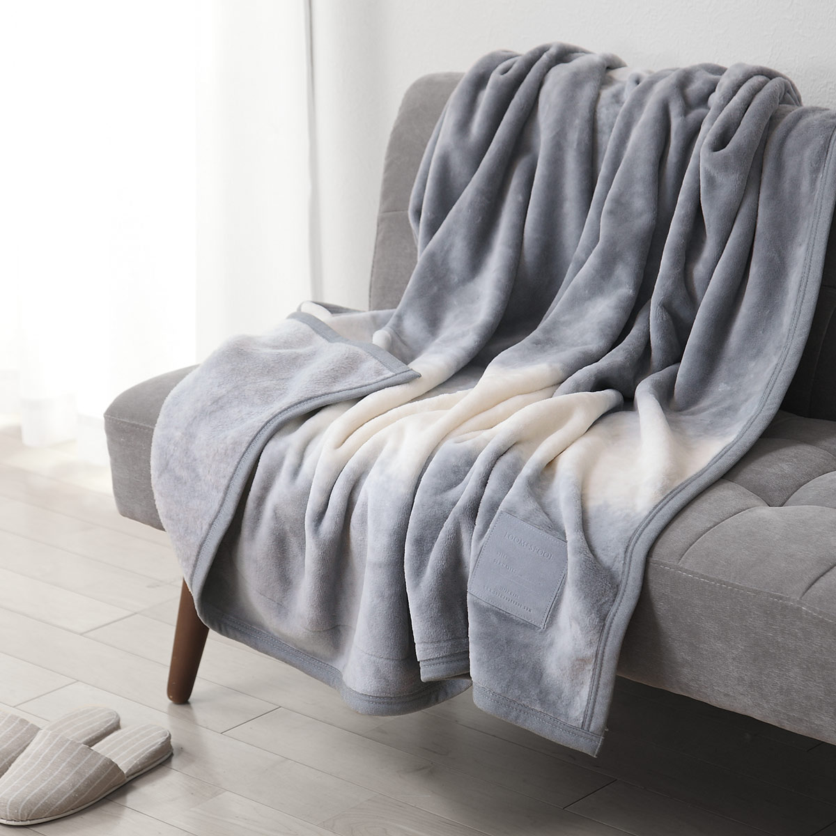 毛布 LOOM&SPOOL ダブル FOL 日本製 綿100％ （ ブランケット 綿毛布