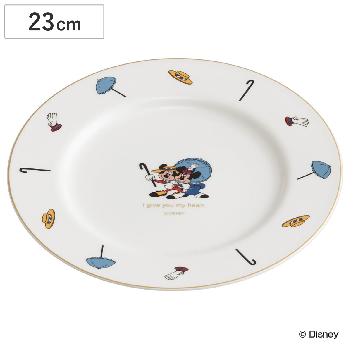 プレート 19cm ミッキー＆ミニー （ 電子レンジ対応 食洗機対応 皿 お