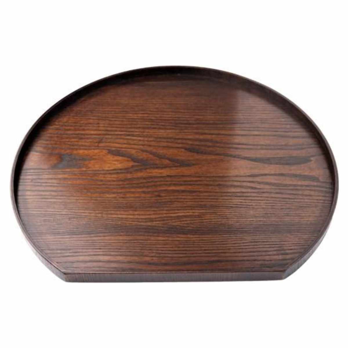 dショッピング |お盆 36cm トレー 半月膳 半月盆 木製 同色5枚セット