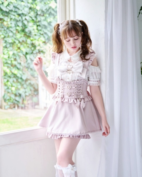 ハートバックルサスペンダー付スカパン ｜ LIZ LISA（リズリサ）公式