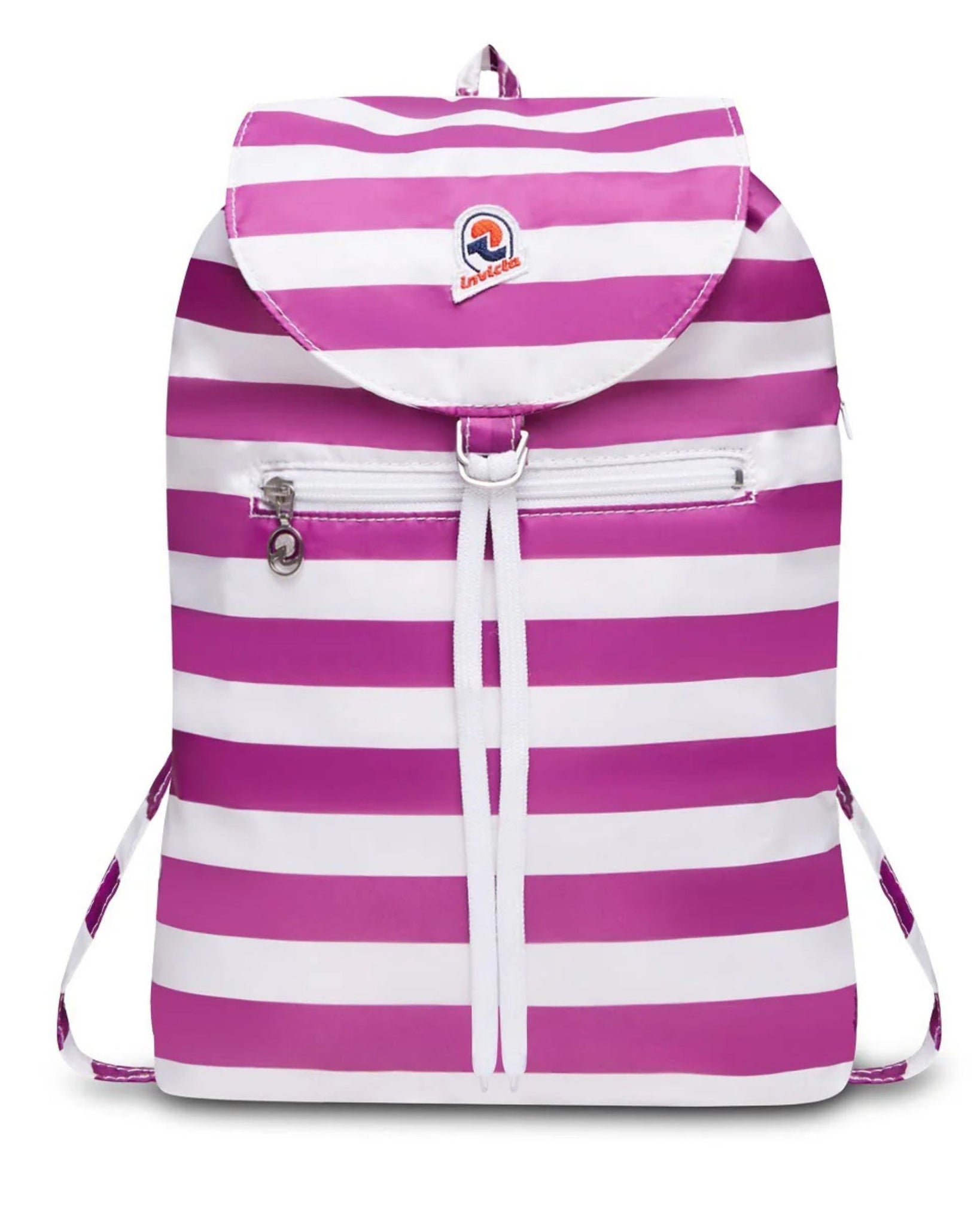 Invicta Sacca Verticale Leggero Motivo A Righe Bianco lilla Unisex