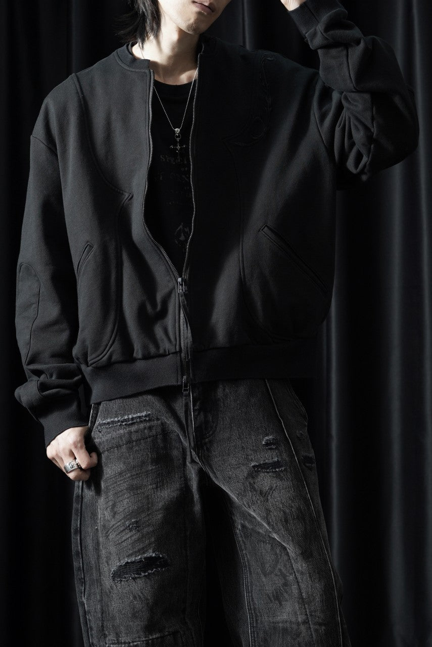 Professor.E EMBROIDERED ZIPPER JACKET (BLACK)の商品ページ