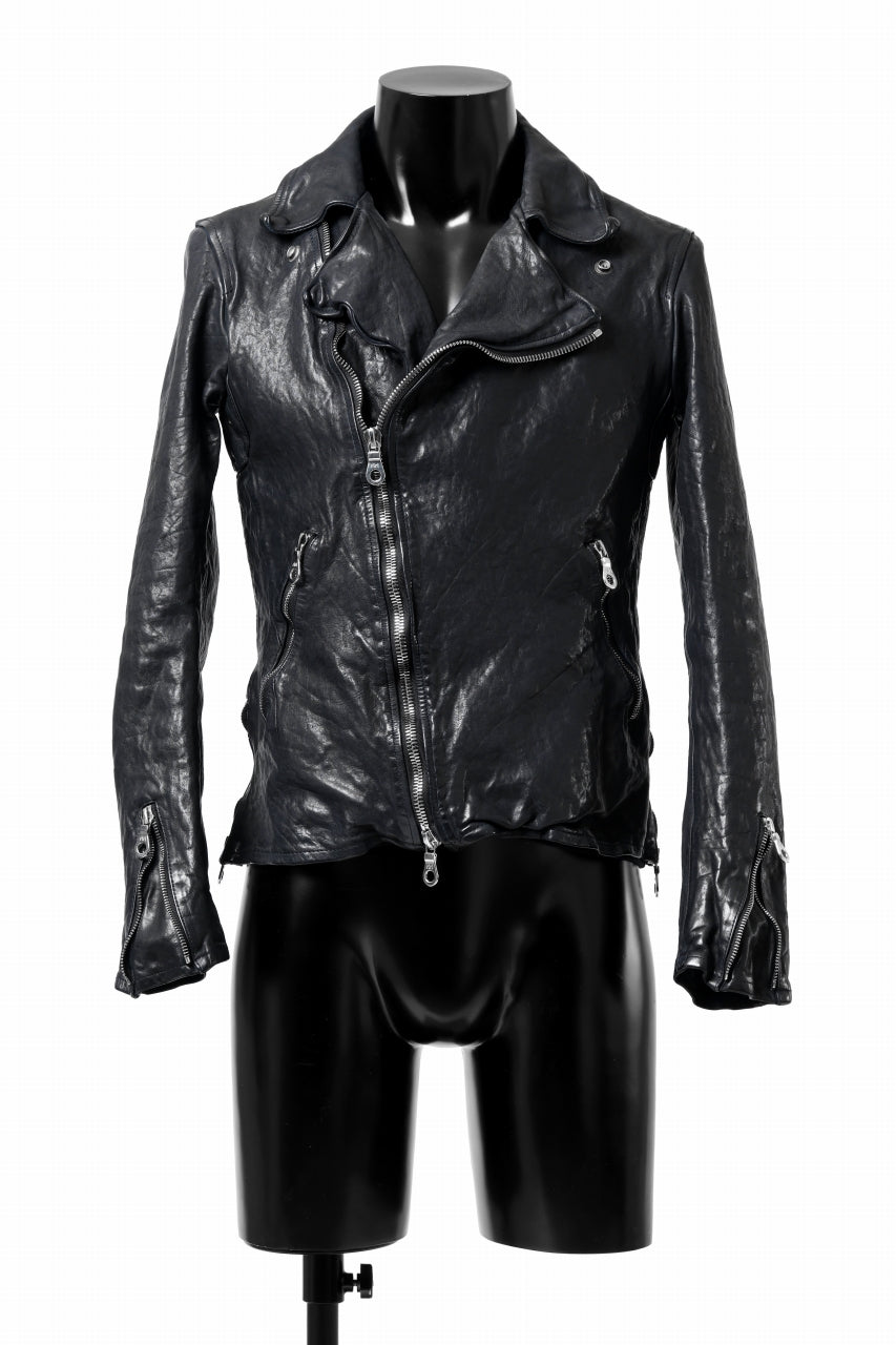ISAMU KATAYAMA BACKLASH DOUBLE RIDERS JACKET / GARMENT DYED ITALY