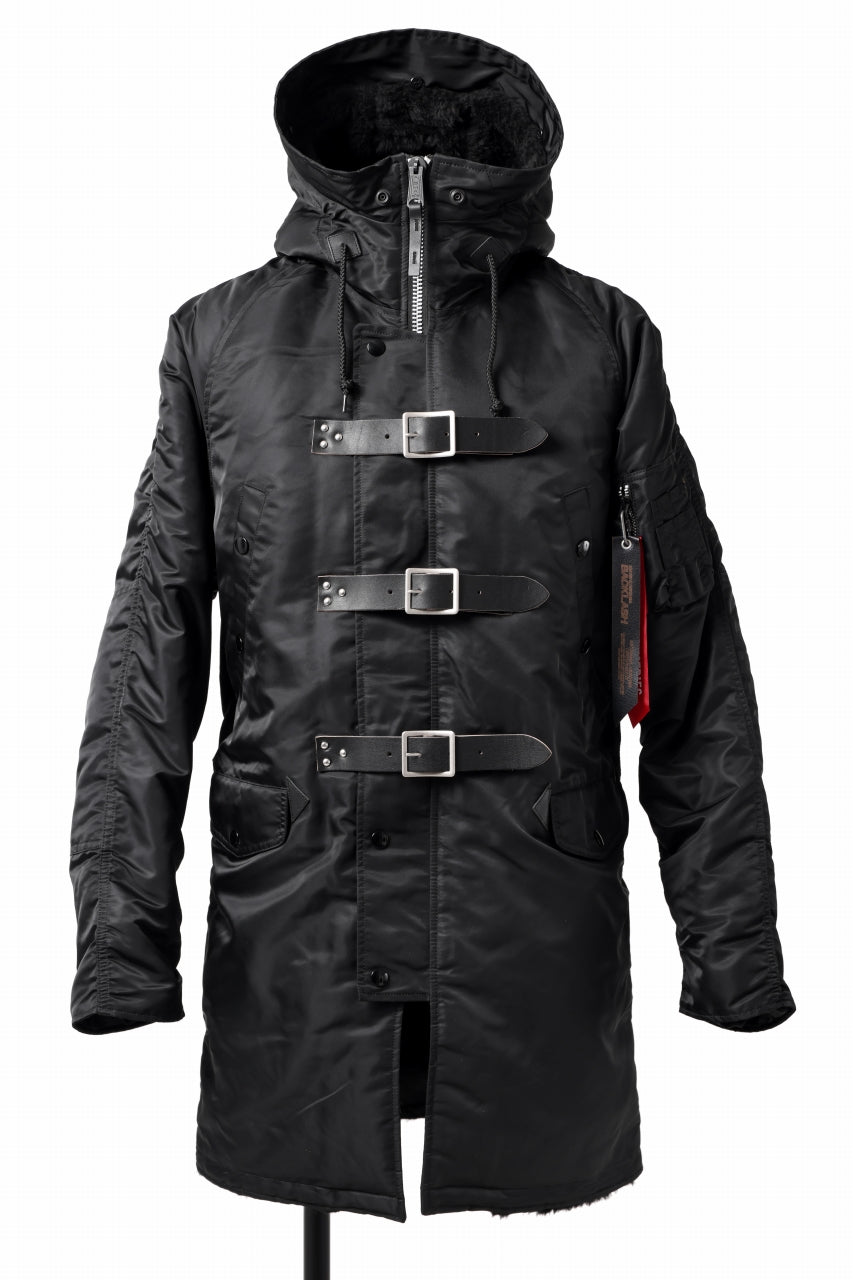 ISAMU KATAYAMA BACKLASH xx ALPHA INDUSTRIES N-3B JACKET (BLACK)の