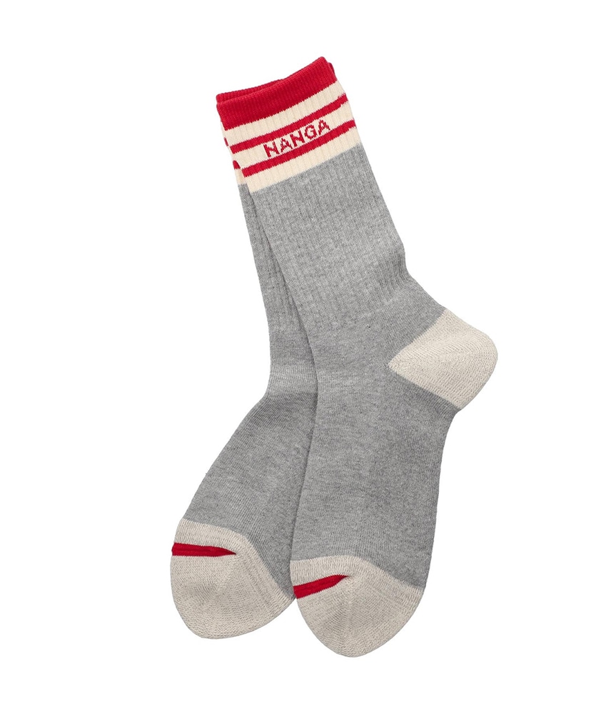 Color Line Rib 7Days Socks(L(25-28cm) RED): NANGA