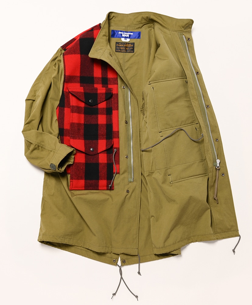 WP-C016-051 - 綿ウェザーバイオ加工×マッキーノウール Filson Wネーム