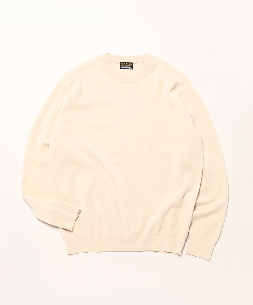Men Sunshine Cashmere Crew Neck(1(MEN) Gray/グレー): BATONER