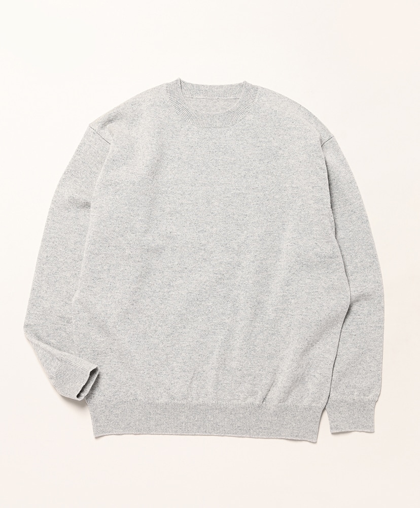 Rigid Cashmere Sweater P/O(2(MEN) Gray/グレー): Yonetomi