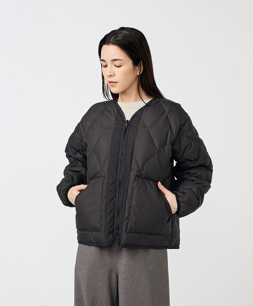 PERTEX QUANTUM PLAS Field Down Cardigan(L(MEN) K/ブラック): THE