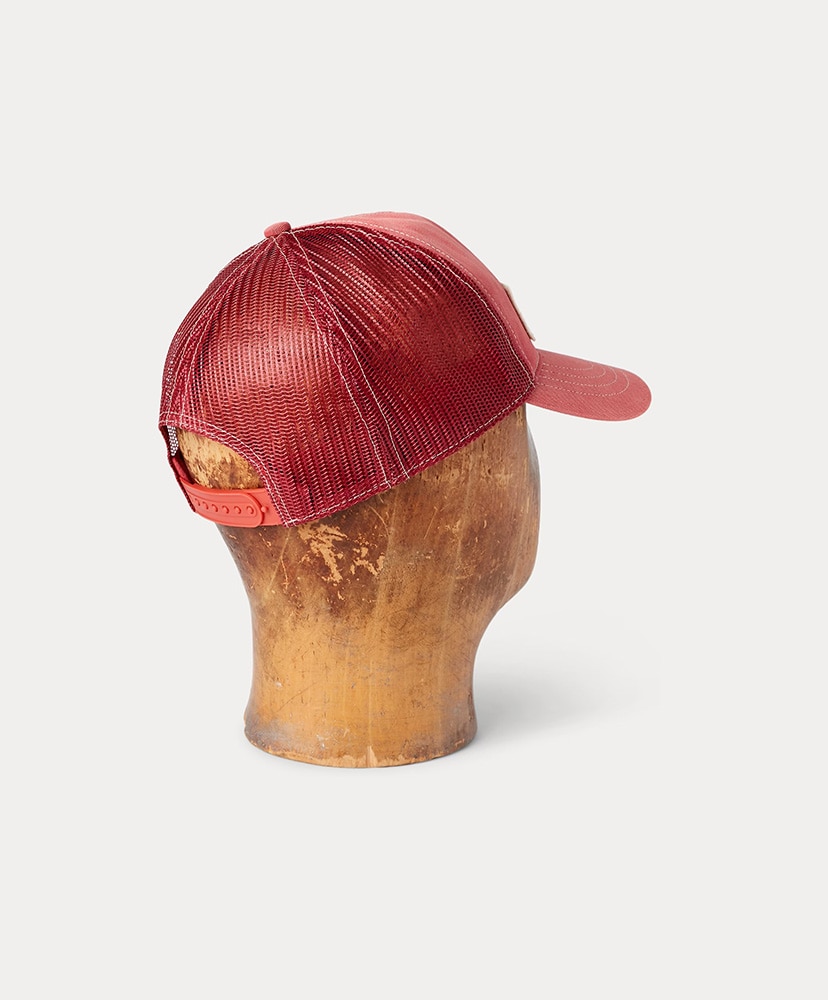 ロゴパッチ ツイル トラッカー キャップ(ONE フェイデッド レッド): RRL