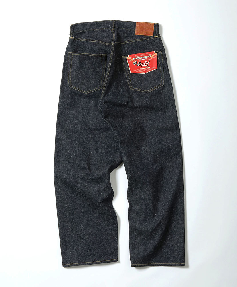 Recycled Waste Suvin Cotton Yarn 11.5oz. Denim 5Pocket Wide Pants