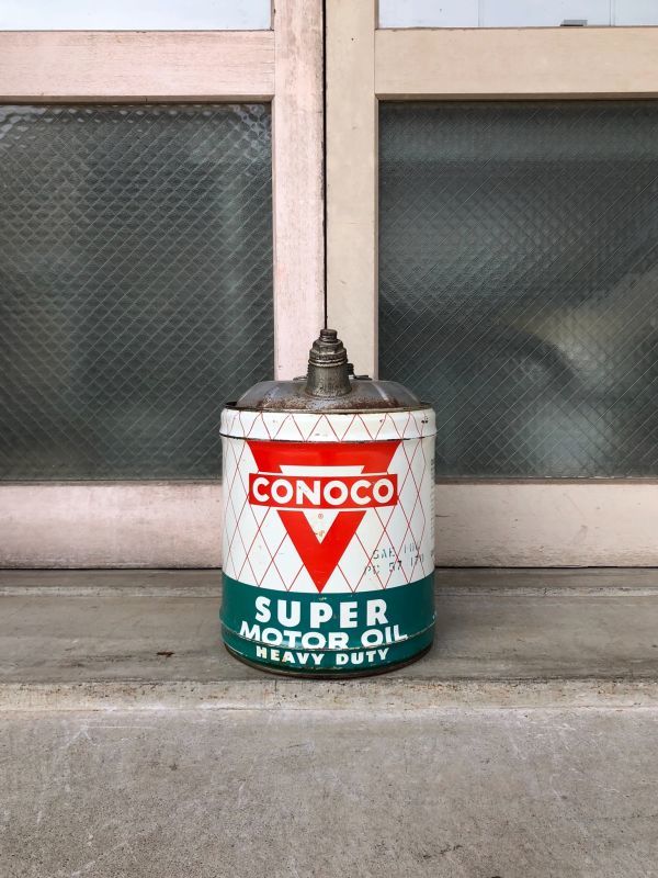 1950'S 60'S エクセレントコンディション ガソリン缶 オイル缶 CONOCO