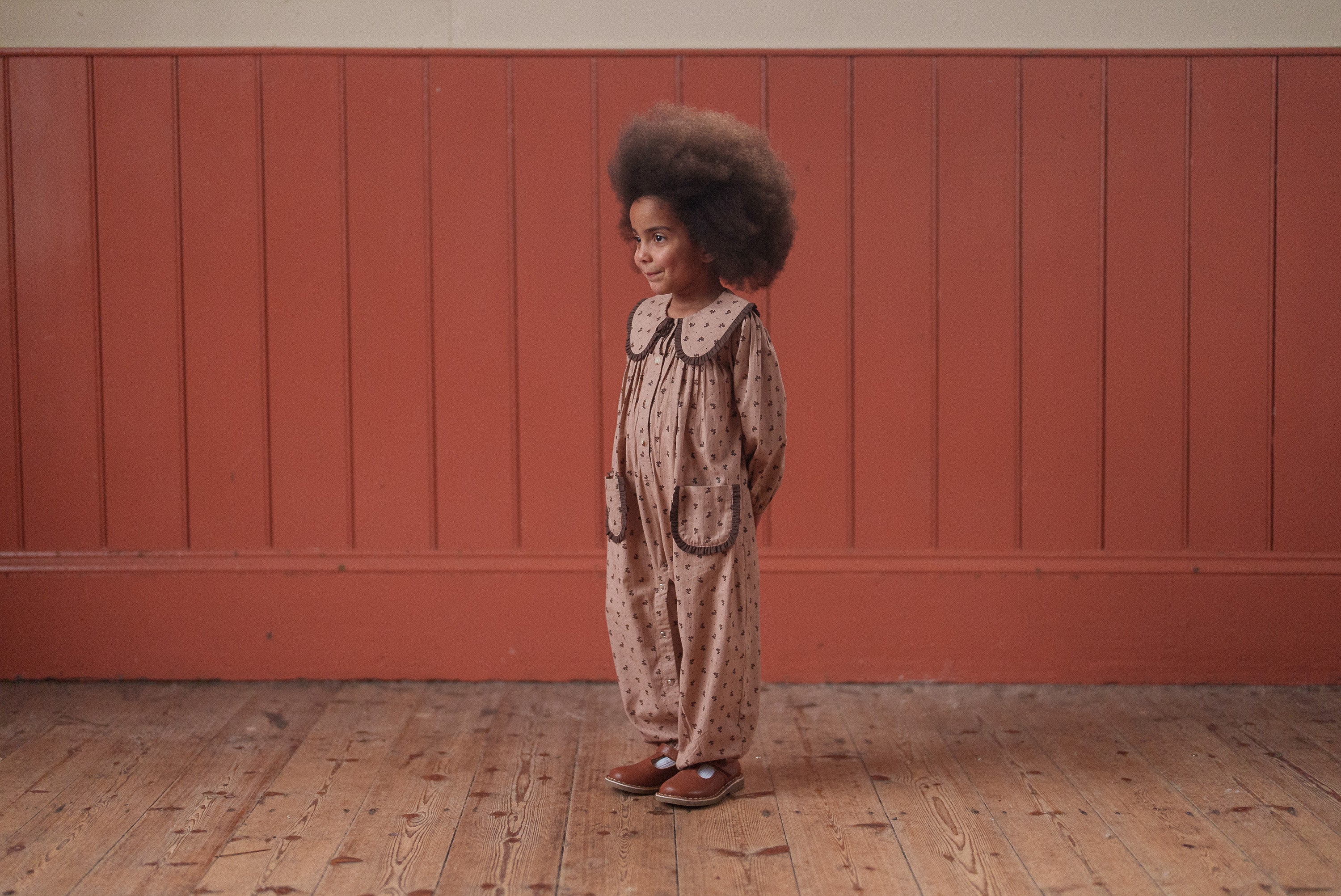 Little Cotton Clothes Lolly Romper Rosehip Floral リトルコットン