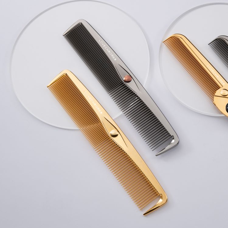 ラブクロムK24GPスタイリングコーム ゴールド